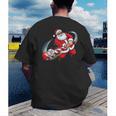 Baseball Santa 67 Christmas Xmas Pajamas Boys Men's Back Print T-Shirt Baseball Santa 67 Christmas Xmas Pajamas Boys Men's Back Print T-Shirt