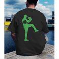 Baseball Shamrock St Patrick's Day Saint Paddy's Men's Back Print T-Shirt