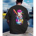 Baseball Snowman Drip Christmas Baseball Boys Men Kids Men's Back Print T-Shirt Baseball Snowman Drip Christmas Baseball Boys Men Kids Men's Back Print T-Shirt