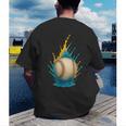 Baseball Splash Team Player For Kids Men Women Men's Back Print T-Shirt Baseball Splash Team Player For Kids Men Women Men's Back Print T-Shirt