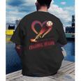 Baseball Valentine Love Is Our Home Run Apparel Men's Back Print T-Shirt Baseball Valentine Love Is Our Home Run Apparel Men's Back Print T-Shirt