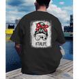 Bleached Tia Life Soccer Messy Bun Baseball Game Day Men's Back Print T-Shirt Bleached Tia Life Soccer Messy Bun Baseball Game Day Men's Back Print T-Shirt