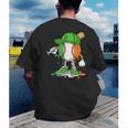Boys St Patricks Day Kids Baseball Player Ice Cream Drip Men's Back Print T-Shirt Boys St Patricks Day Kids Baseball Player Ice Cream Drip Men's Back Print T-Shirt