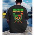Bruh 67 Baseball Christmas Gingerbread Drip Number 67 Player Men's Back Print T-Shirt Bruh 67 Baseball Christmas Gingerbread Drip Number 67 Player Men's Back Print T-Shirt