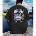 Bruh Baseball Drip Boys Youth Ice Cream Dripping Baseball Men's Back Print T-Shirt
