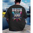 Bruh It's My 100 Days Of School Baseball Ice Cream Drip Boys Men's Back Print T-Shirt Bruh It's My 100 Days Of School Baseball Ice Cream Drip Boys Men's Back Print T-Shirt