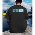 BSBL SZN Baseball Season Game Day Boys Girls Youth Men's Back Print T-Shirt BSBL SZN Baseball Season Game Day Boys Girls Youth Men's Back Print T-Shirt