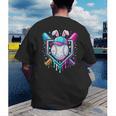 Bunny Baseball Hat With Ice Cream Easter Day Boys Kids Girls Men's Back Print T-Shirt Bunny Baseball Hat With Ice Cream Easter Day Boys Kids Girls Men's Back Print T-Shirt