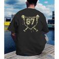 Camo Baseball Ice Cream Drip Number 67 Player 67th Birthday Men's Back Print T-Shirt Camo Baseball Ice Cream Drip Number 67 Player 67th Birthday Men's Back Print T-Shirt