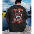 Catchers Are Built Different Baseball Catcher Men's Back Print T-Shirt Catchers Are Built Different Baseball Catcher Men's Back Print T-Shirt