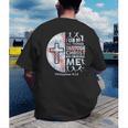 Christian Baseball Men Boy Player Team Religious Philippians Men's Back Print T-Shirt Christian Baseball Men Boy Player Team Religious Philippians Men's Back Print T-Shirt