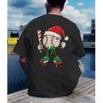 Christmas Baseball Drip For Boys Ice Cream Drip Baseball Men's Back Print T-Shirt