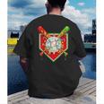Christmas Baseball Ice Cream Drip Men Women Kids Men's Back Print T-Shirt