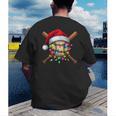 Christmas Baseball Pajama Santa For Men Boys Girls Kids Xmas Men's Back Print T-Shirt Christmas Baseball Pajama Santa For Men Boys Girls Kids Xmas Men's Back Print T-Shirt