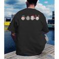 Christmas Baseball Player X-Mas Balls Men's Back Print T-Shirt Christmas Baseball Player X-Mas Balls Men's Back Print T-Shirt