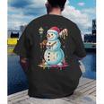 Christmas Baseball Snowman Drip For Boys Men Girls Women Men's Back Print T-Shirt Christmas Baseball Snowman Drip For Boys Men Girls Women Men's Back Print T-Shirt
