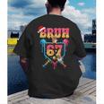 Christmas Gingerbread Bruh 67 Baseball Ice Cream Drip Kids Men's Back Print T-Shirt