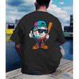 Cool Baseball Drip For Boys Ice Cream Drip Baseball Kids Men's Back Print T-Shirt