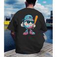 Cool Ice Cream Drip Baseball Drip For Boys Sports Kids Men's Back Print T-Shirt