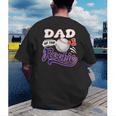 Dad Rookie Of Year 1st Birthday Baseball Theme Matching Men's Back Print T-Shirt