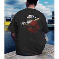 Dominican Republic Santa Christmas Baseball Beisbol Men's Back Print T-Shirt Dominican Republic Santa Christmas Baseball Beisbol Men's Back Print T-Shirt