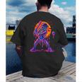 Drip Skeleton Batting Baseball Halloween Men's Back Print T-Shirt