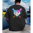 Dripping Baseball Pocket Respect The Drip Boys Baseball Men's Back Print T-Shirt