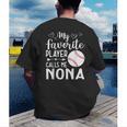 My Favorite Player Calls Me Nona Baseball Player Men's Back Print T-Shirt My Favorite Player Calls Me Nona Baseball Player Men's Back Print T-Shirt