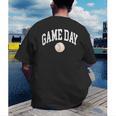 Game Day Baseball Player And Fan Graphic Men's Back Print T-Shirt Game Day Baseball Player And Fan Graphic Men's Back Print T-Shirt