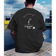 Game Day No Baseball Today Men's Back Print T-Shirt