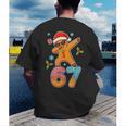 Gingerbread Six Seven 67 Ice Cream Drip Baseball Men's Back Print T-Shirt Gingerbread Six Seven 67 Ice Cream Drip Baseball Men's Back Print T-Shirt
