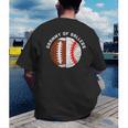 Grammy Of Ballers Football Baseball Grandma Grammy Men's Back Print T-Shirt