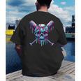 Halloween Baseball Skull Drip Baseball Lifestyle Boy Men Men's Back Print T-Shirt Halloween Baseball Skull Drip Baseball Lifestyle Boy Men Men's Back Print T-Shirt