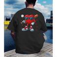 Heart Love Baseball Valentine Outfit Men Boy Men's Back Print T-Shirt Heart Love Baseball Valentine Outfit Men Boy Men's Back Print T-Shirt