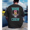 Hi 5 Birthday Party Decorations For Boy Baseball Drip 5th Men's Back Print T-Shirt Hi 5 Birthday Party Decorations For Boy Baseball Drip 5th Men's Back Print T-Shirt