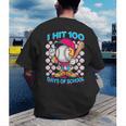 I Hit 100 Days Of School Baseball Ice Cream Drip Men's Back Print T-Shirt I Hit 100 Days Of School Baseball Ice Cream Drip Men's Back Print T-Shirt
