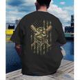 Ice Cream Baseball Drip For Boys Camo USA Flag Camouflage Men's Back Print T-Shirt Ice Cream Baseball Drip For Boys Camo USA Flag Camouflage Men's Back Print T-Shirt