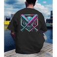 Ice Cream Baseball Drip Home Plate Bats Cool For Boys Youth Men's Back Print T-Shirt