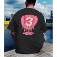 Ice Cream Baseball Glove 3rd Birthday Edition Men's Back Print T-Shirt