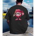 Ice Cream Drip Baseball Valentine's Day Spots Baseball Drip Men's Back Print T-Shirt