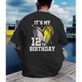 It's My 12th Birthday Baseball Softball Heart 12 Year Old Men's Back Print T-Shirt It's My 12th Birthday Baseball Softball Heart 12 Year Old Men's Back Print T-Shirt