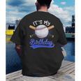 Kids 8th Baseball Birthday Party Boys Sport Fan 8 Years Old Men's Back Print T-Shirt