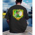 Leprechaun Baseball St Patricks Day Ice Cream Drip Men Boys Men's Back Print T-Shirt