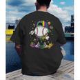 Mardi Gras Ice Cream Drip Baseball Carnival Party Mask Boys Men's Back Print T-Shirt Mardi Gras Ice Cream Drip Baseball Carnival Party Mask Boys Men's Back Print T-Shirt