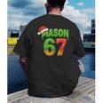Mason 67 Christmas Ice Cream Drip Meme Six Seven Baseball Men's Back Print T-Shirt Mason 67 Christmas Ice Cream Drip Meme Six Seven Baseball Men's Back Print T-Shirt
