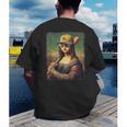 Mona Lisa Baseball Trending Aesthetic Streetwear Men's Back Print T-Shirt