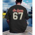 Number 67 Meme Six Seven Baseball Style Kids Boy Teen Men's Back Print T-Shirt