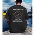 What Part Of Dont You Understand 6432 Baseball Men's Back Print T-Shirt What Part Of Dont You Understand 6432 Baseball Men's Back Print T-Shirt
