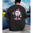 Pink Ribbon Baseball Breast Cancer Awareness Men's Back Print T-Shirt Pink Ribbon Baseball Breast Cancer Awareness Men's Back Print T-Shirt