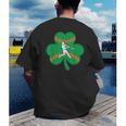 Retro Shamrock Baseball St Patricks Day Men Women Boys Girls Men's Back Print T-Shirt